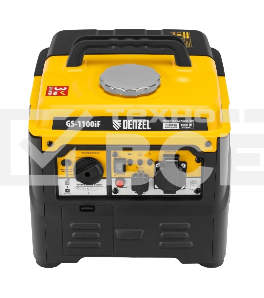 Генератор инверторный Denzel GS-1100iF, 1,1 кВт, 230 В, ручной старт