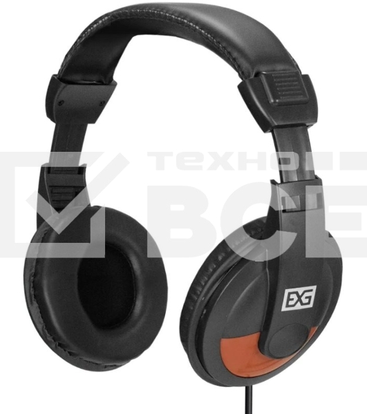 Гарнитура проводная полноразмерная с микрофоном (гарнитура) ExeGate Office HS-130S (2x3.5мм, динамик 40мм, 20-20000Гц, длина кабеля 2.2м, регулировка громкости)