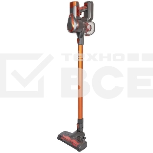 Пылесос вертикальный Endever SkyClean VC-301 черный/оранжевый, питание от аккумулятора, 75 Вт, уборка сухая, пылесборник 0,8 л