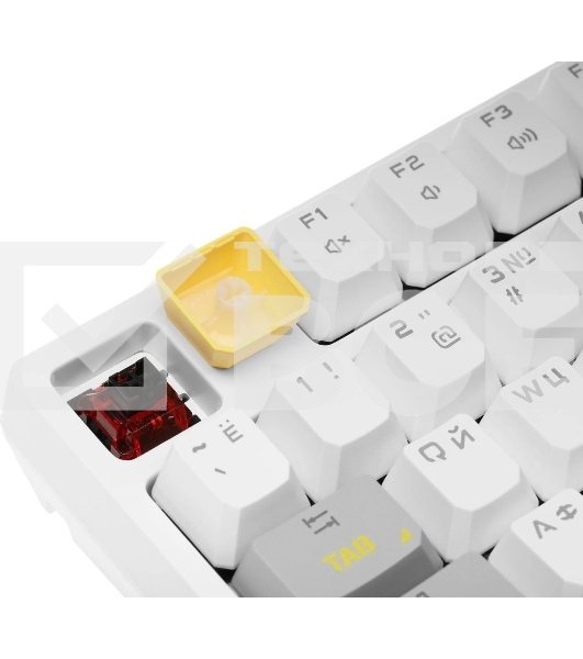 Клавиатура проводная A4Tech Bloody S87 Energy (S87 USB ENERGY WHITE) USB белый/желтый