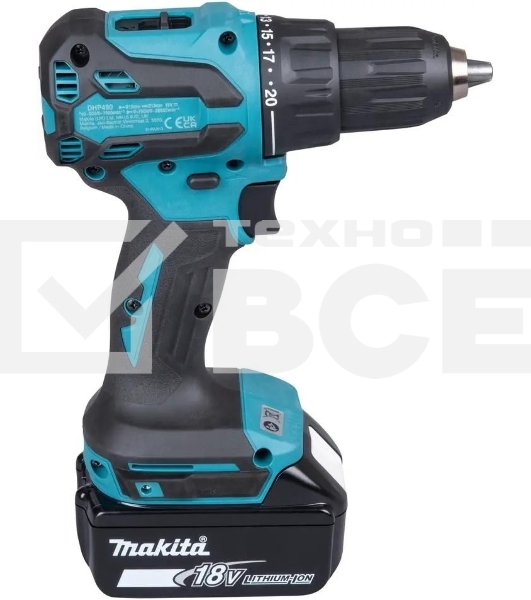 Дрель-шуруповерт Makita DHP490SFJ аккум. патрон:быстрозажимной