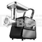 Мясорубка электрическая Centek CT-1623 серый, 2200 Вт, 2.2 кг/мин, реверс, защита от перегрузки, металлический лоток, насадки - 4, фото 1