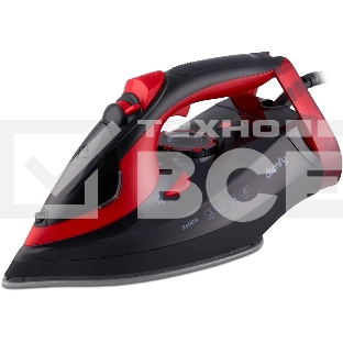 Утюг Domfy DSC-EI502 черный/красный, 2400 Вт, 160 г/мин, 400 мл