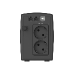 Источник бесперебойного питания CBR QTM-650T-2F-LCUC / 650ВА / 360Вт / 2 x Shuko, HID-USB, RJ45/11, фото2