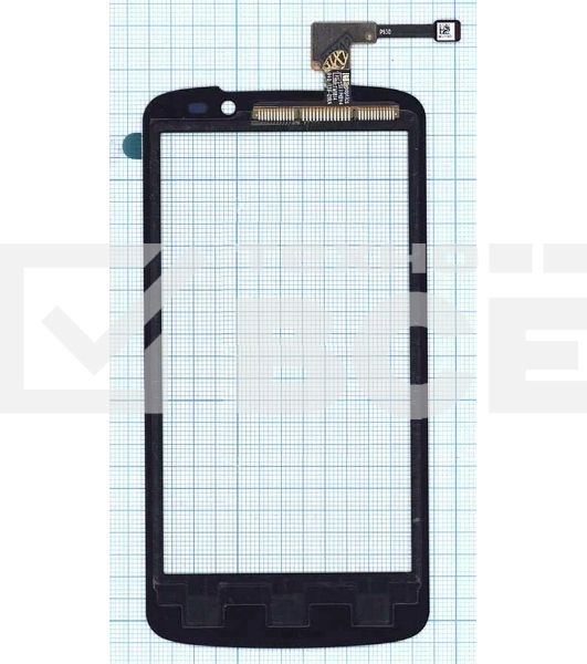 Сенсорное стекло (тачскрин) для LG Optimus True HD LTE P936, черное