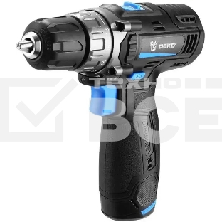 Дрель-шуруповерт Deko DKCD12V PRO Аккумуляторная, Кейс