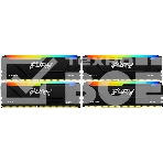 Оперативная память Kingston Fury Beast, DDR4, 64GB (4x16GB), 3200MHz, CL16, с радиатором, RGB, черный, фото2