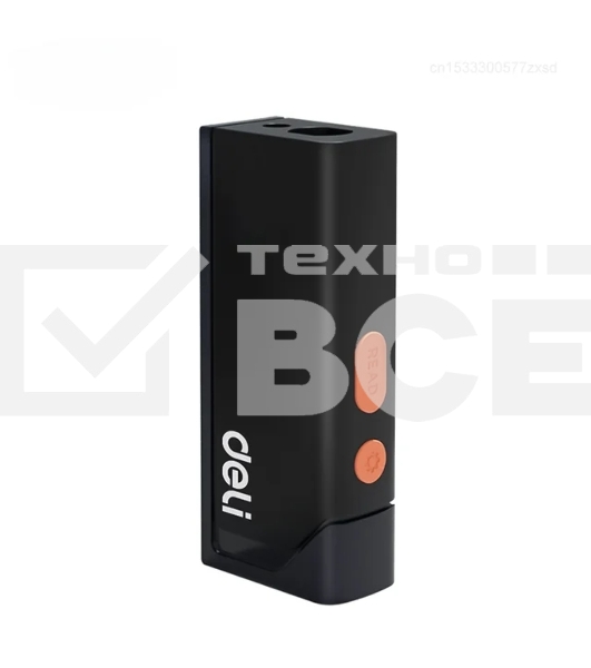 Лазерный дальномер Deli DL331140 Home Series Black диапазон измерений 0,05~40м, точность измерения ±3мм, 370 мАч, OLED дисплей, Type-C, вес 48 грамм, эксклюзивный дизайн
