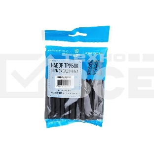 Набор клеевых термоусадочных трубок Гермокомплект 6/2 (КВТ) (нарезка 100мм)