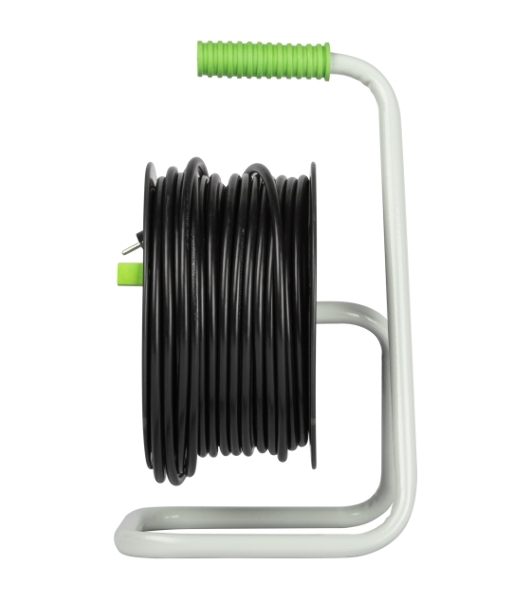 Удлинитель силовой ЭРА GREEN LINE KAT-3x1.5-20m Greenline на катушке пластик 4 розетки с заземлением 20м ПВС 3x1.5мм2