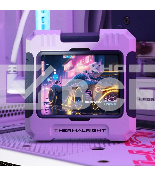 Система водяного охлаждения Thermalright Frozen Warframe 420 ARGB Soc-AM5/AM4/1200/1700/1851 белый 4-pin 29.8dB Al LCD Ret (F-WFRAME-420-WH-ARGB)