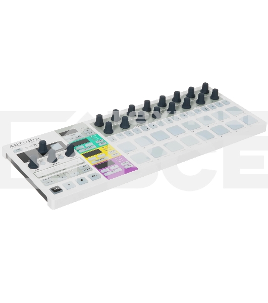 Контроллер MIDI [430111] Arturia [BeatStep Pro] 2 независимых монофонических 64-шаговых мелодических секвенсора, 16-трековый секвенсор ударных, 16 проектов, в каждом 16х2 sequences, 16 drum sequences, CV/GATE выходы, 8 Drum Gate выходов, Clock Sync, MIDI