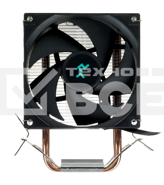 Кулер для процессора DEEPCOOL AG200 черный, 92 мм, алюминий/медь, 3050 об/мин, 30.5 дБ, 4 pin, 100 Вт, 133 мм