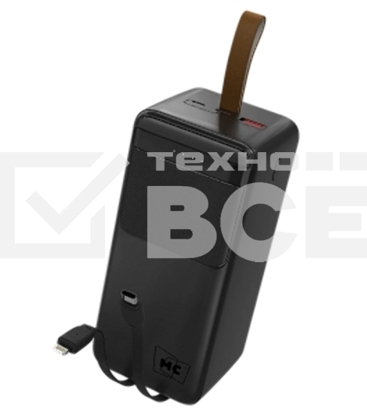 Портативный аккумулятор MORE CHOICE (4620202552853) PB59-50 50000mAh 1USB+1Type-C+1micro-USB 3.0A, черный