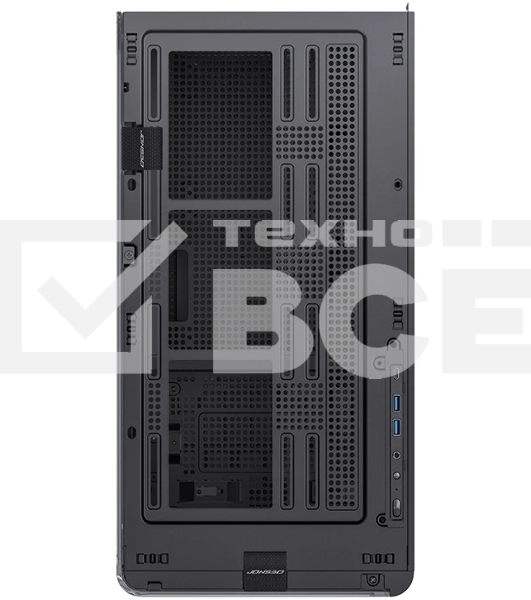 Корпус без блока питания Корпус JONSBO D300 Black MATX без БП, боковая панель из закаленного стекла, mini-ITX, micro-ATX, черный