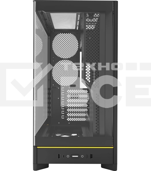 Компьютерный корпус Montech HS02 черный без БП ATX 4x140мм 2xUSB 3.0 1xUSB3.1 audio bott PSU