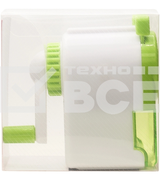 Точилка для карандашей механическая Silwerhof Color, 1 отверстие, зеленый