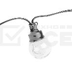 Гирлянда светод. уличная Funray Лампы SE-BB-10100WW, 10M, 100LED, теплый белый, IP65, черн.шн.,1,5м,, фото5