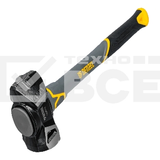 Кувалда с клиновидным бойком Denzel 1,8 кг, фибергласовая рукоятка c TPR