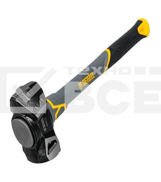 Кувалда с клиновидным бойком Denzel 1,8 кг, фибергласовая рукоятка c TPR