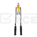 Двуручный заклепочник Deli DL2320 430мм, сталь Cr-Mo, диаметр заклепок 3,2/4,0/4,8 мм, прорезиненные рукояти, фото 1