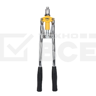 Двуручный заклепочник Deli DL2320 430мм, сталь Cr-Mo, диаметр заклепок 3,2/4,0/4,8 мм, прорезиненные рукояти