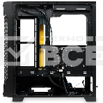 Компьютерный корпус без блока питания Case HSPD M541, Mesh Mid Tower, черный, TG, 0.7 SPCC, no fans, ATX, mATX, mITX, 170/405/210мм, 2x2.5