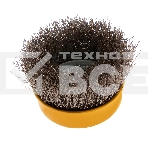 Щетка для УШМ Denzel 75 мм, М14, чашка, витая нержавеющая проволока 0,3 мм, фото6