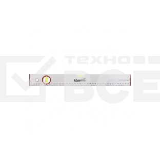 Уровень алюминиевый Sparta 400 мм, 2 глазка, линейка