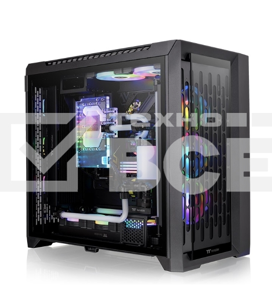 Компьютерный корпус Thermaltake CA-1X6-00F1WN-01 CTE C750 TG ARGB/Black/Win/SPCC/Tempered Glass*2/CT140 ARGB Fan*3/Brown Box CTE C750