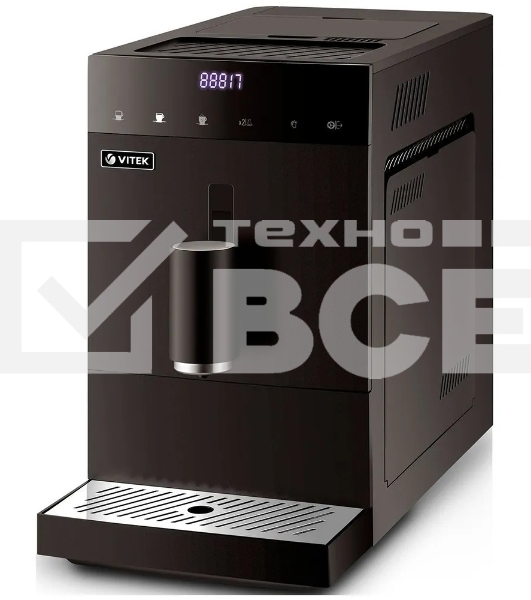 Кофемашина автоматическая Vitek Metropolis VT-8700 черный, зерновой кофе, 1.2 л, 1350 Вт, 20 Бар