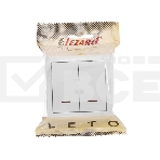 Выключатель 2-клав. LETO с инд. бел. LEZARD 752-0200-112, фото4