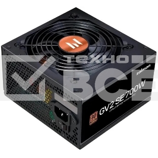 Блок питания Zalman ZM700-GV2SE 700 Вт, 80 PLUS BRONZE, 120 мм, немодульный, чёрный