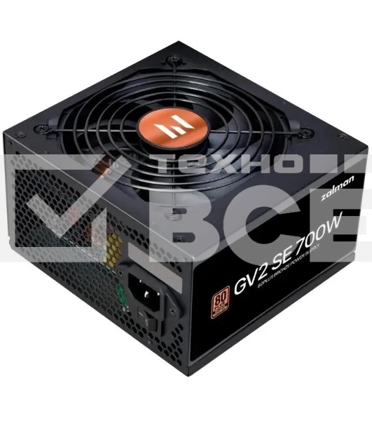 Блок питания Zalman ZM700-GV2SE 700 Вт, 80 PLUS BRONZE, 120 мм, немодульный, чёрный