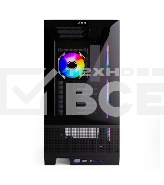 Компьютерный корпус ABR MINI PRO (1*USB 3.0, 1*USB Type-C, HD Audio, 4xRGB Fan, ATX, Micro-ATX, ITX)