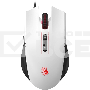 Мышь проводная A4Tech Bloody ES7 белый, 6000 dpi, USB, кнопки - 8