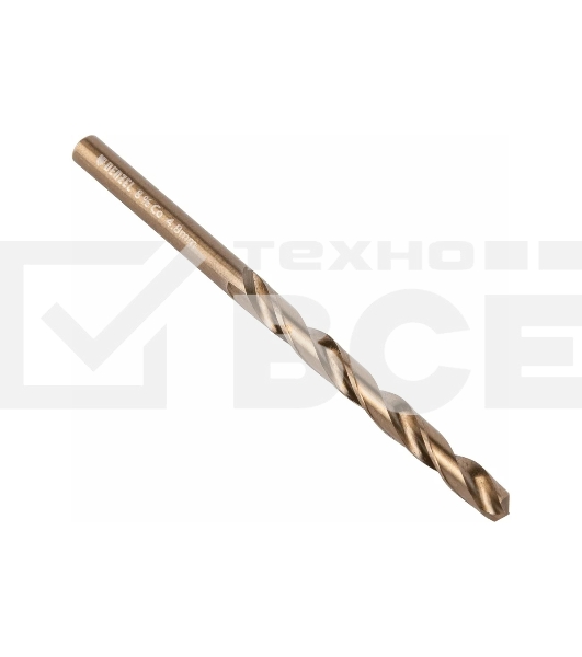 Сверло по металлу Denzel 4,8 мм, HSS Co-8%