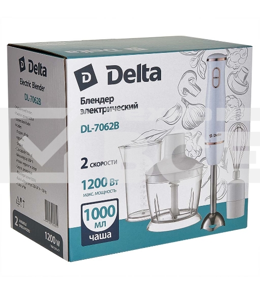 Блендер DELTA DL-7062B белый 1,2кВт