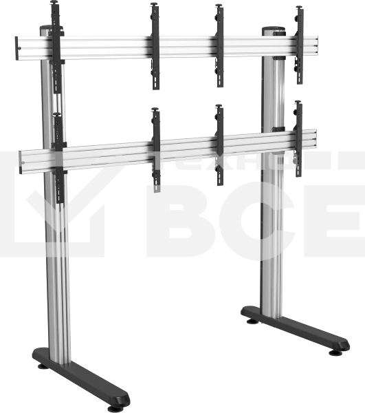 Стойка для телевизора Cactus CS-FS-TV4-PRO черный, 45-55' макс. 50 кг, напольный мобильный