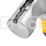 Молоток-гвоздодер мини Denzel, боек с магнитом, фибергласовая двухкомпонентная рукоятка, 9oz, 250г, фото4