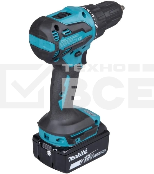 Дрель-шуруповерт Makita DHP490SFJ аккум. патрон:быстрозажимной