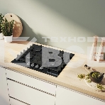 Поверхность газовая Bosch PNP6B6K40 Газ, 4.5х59x52 см, закаленное стекло, 4 конфорки, газ-контроль, автоподжиг, черный, фото2