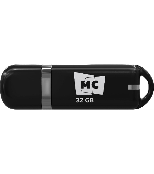 Флешка USB MORE CHOICE МФБ32 Black (4620202558695), 32GB, USB 2.0, R/W 15/6, черный