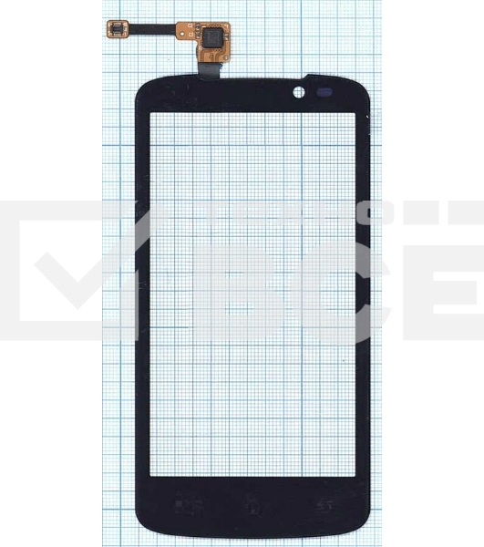 Сенсорное стекло (тачскрин) для LG Optimus True HD LTE P936, черное