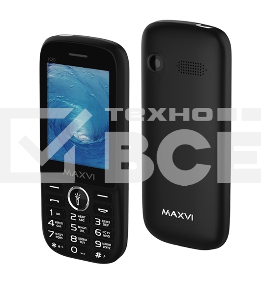 Мобильный телефон Maxvi K20 черный