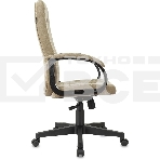 Кресло руководителя Бюрократ CH 002 Fabric Light-21 песочный, крестов. пластик, фото15