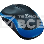 Мышь беспроводная Logitech M186 черный/синий, 1000 dpi, радиоканал, USB, кнопки - 3, фото4