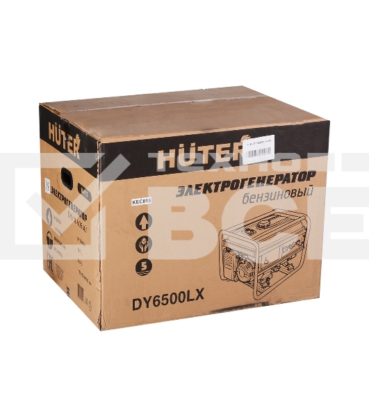 Электрогенератор бензиновый Huter DY6500LX, 5.5 кВт, 71 дБ, 74 кг