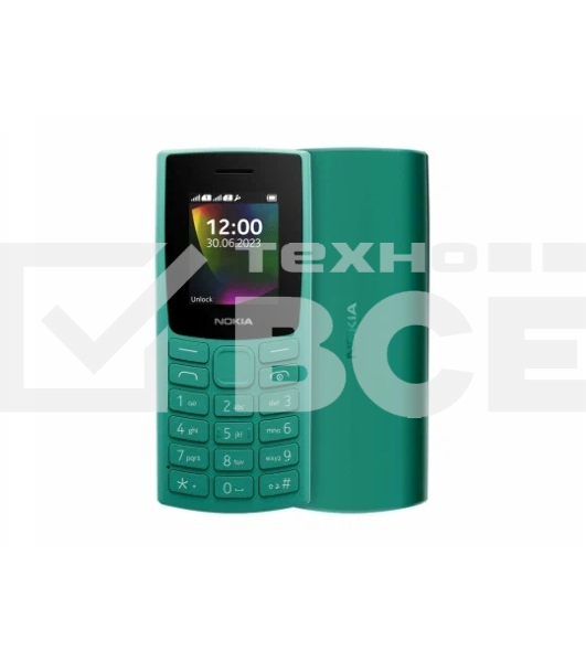 Мобильный телефон Nokia 106 TA-1564 DS EAC 4/4Mb, зеленый