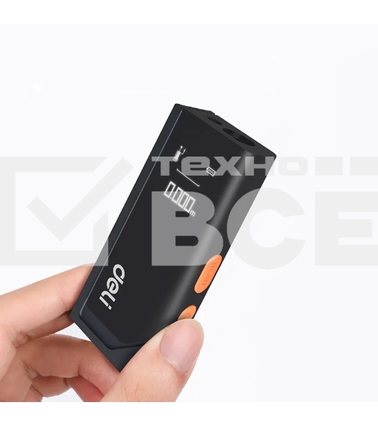Лазерный дальномер Deli DL331140 Home Series Black диапазон измерений 0,05~40м, точность измерения ±3мм, 370 мАч, OLED дисплей, Type-C, вес 48 грамм, эксклюзивный дизайн